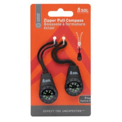 Adventure Medical SOL Compass Zipper Pull
