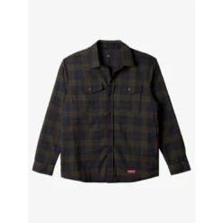 Quiksilver Free Climb Insulated Reversible Flannel Shirt Mens