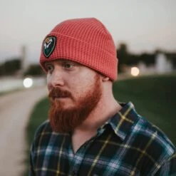 Atomic Child Mountain Shield Waffle Beanie